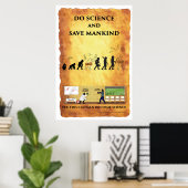 Smart Caveman: Wetenschap doen en Poster van de me (Thuiskantoor)