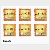 Smart Cavewoman: Wetenschap redt de mensheid Stick Vierkante Sticker (Vel)