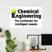 Smart Chemical Engineer Poster (Thuiskantoor)