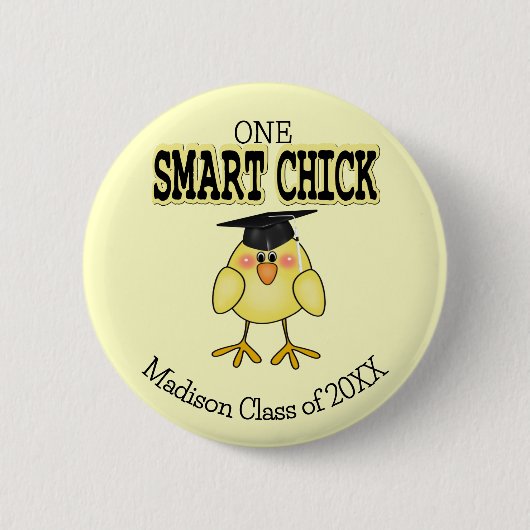 Smart Chick Ronde Button 5,7 Cm (Voorkant)