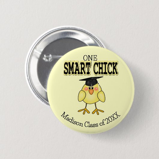 Smart Chick Ronde Button 5,7 Cm (Voorkant /achterkant)