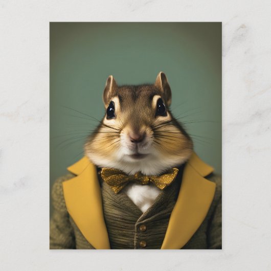 Smart Chipmunk Briefkaart (Voorkant)