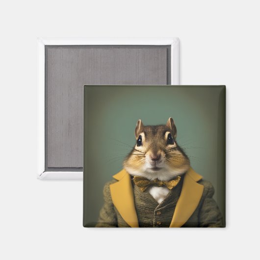Smart Chipmunk Magneet (Voorkant / Achterkant)