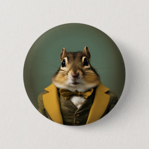 Smart Chipmunk Ronde Button 5,7 Cm