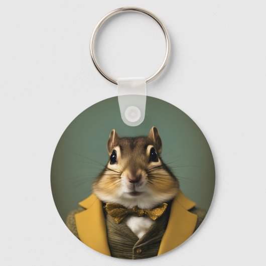 Smart Chipmunk Sleutelhanger (Achterkant)