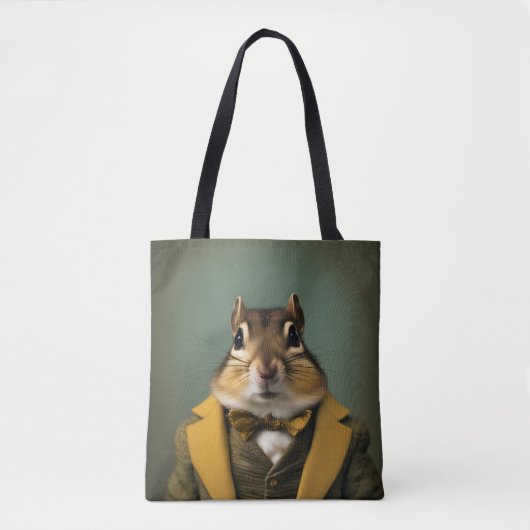 Smart Chipmunk Tote Bag (Voorkant)