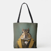 Smart Chipmunk Tote Bag (Achterkant)