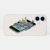 Smart City op een iPhone 16-Hoesje iPhone 16 Hoesje (Achterkant horizontaal)