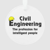Smart Civil Engineer Ornament (achterkant)