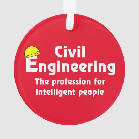 Smart Civil Engineer Ornament (achterkant)