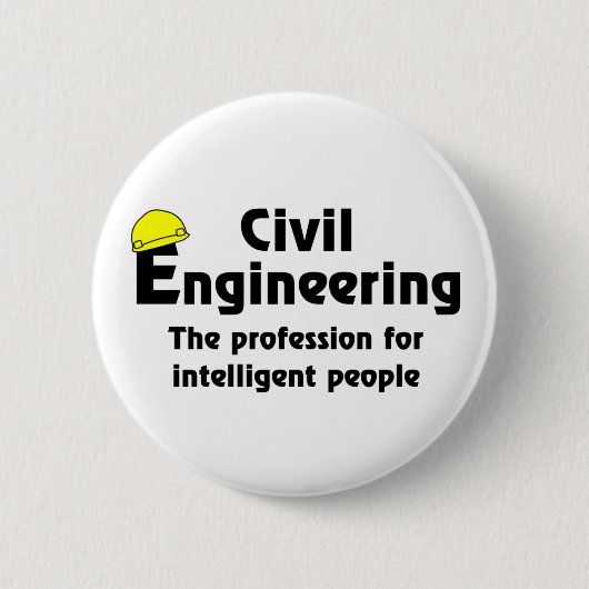 Smart Civil Engineer Ronde Button 5,7 Cm (Voorkant)
