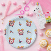 Smart Clock Collectie - Blauw papier Borden Papieren Bordje (Feest)