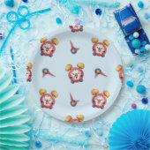 Smart Clock Collectie - Blauw papier Borden Papieren Bordje (Feest)