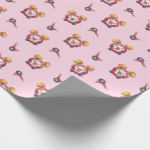 Smart Clock Collectie - roze inpakpapier