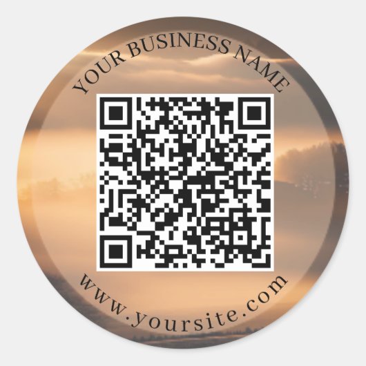 Smart Connect: Zakelijke QR Code Sticker (Voorkant)