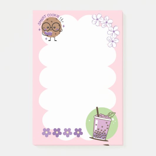 Smart Cookie & Boba Tea kawaii Post-it® Notes (Voorkant)