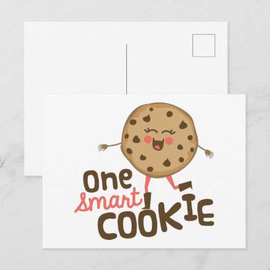 Smart Cookie Briefkaart (Voorkant / Achterkant)