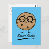 Smart Cookie Chocolate Chip Cookies Glasses Briefkaart (Voorkant / Achterkant)