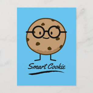Smart Cookie Chocolate Chip Cookies Glasses Briefkaart