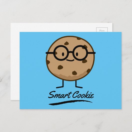 Smart Cookie Chocolate Chip Cookies Glasses Briefkaart (Voorkant / Achterkant)