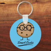 Smart Cookie Chocolate Chip Cookies Glasses Sleutelhanger (Voorkant)