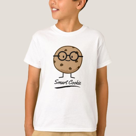Smart Cookie Chocolate Chip Cookies Glasses T-shirt (Voorkant)