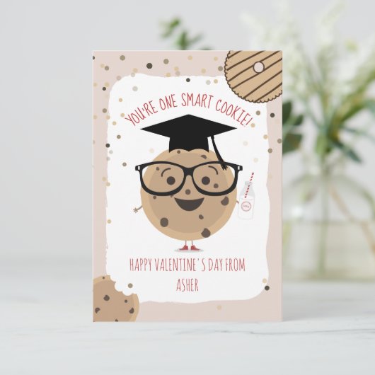 Smart Cookie Classroom Foto Valentijn Kaart (Staand voorkant)