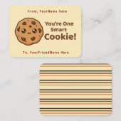 Smart Cookie Cute Classroom Valentine Card Notitiekaartje (Voorkant / Achterkant)