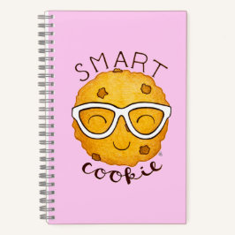 Smart Cookie, Cute Cookie met Eyeglasses Notitieboek