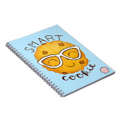 Smart Cookie, Cute Cookie met Eyeglasses Notitieboek (Rechterzijde)