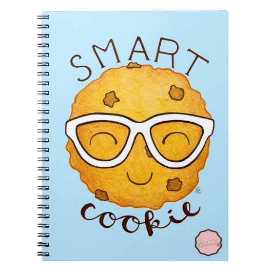 Smart Cookie, Cute Cookie met Eyeglasses Notitieboek (Voorkant)