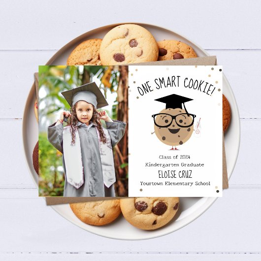Smart Cookie Foto Kinder Afstuderen Aankondiging