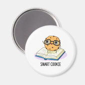 Smart Cookie Funny Chocolate Chip Cookie Pun Magneet (Voorkant / Achterkant)