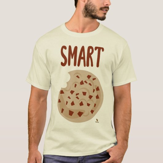Smart Cookie Funny Dessert Slogan Cartoon T-shirt (Voorkant)
