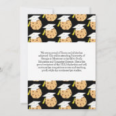 Smart Cookie Graduy Party Invitation Black Kaart (Achterkant)
