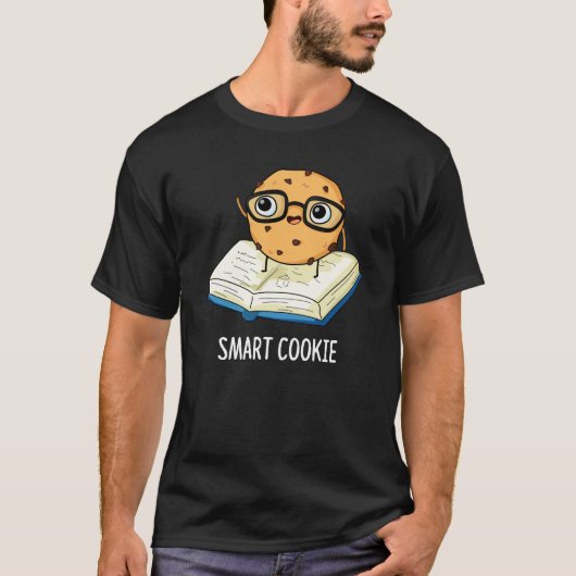 Smart Cookie Grappige Snack Pun Dark BG T-shirt (Voorkant)