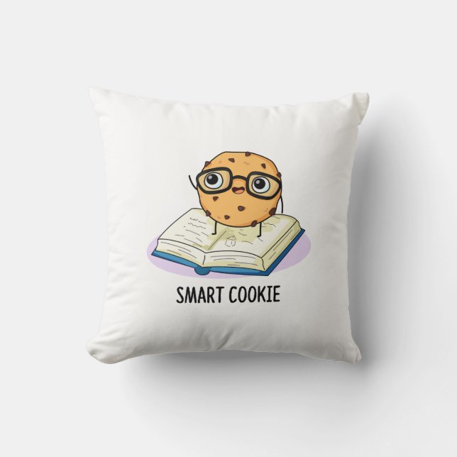 Smart Cookie Grappige Snack Pun Kussen (Voorkant)
