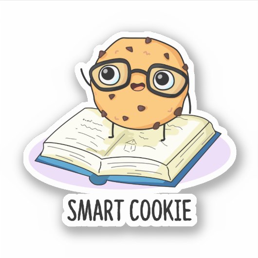 Smart Cookie Grappige Snack Pun Sticker (Voorkant)