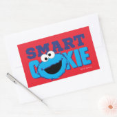 Smart Cookie Monster Rechthoekige Sticker (Envelop)
