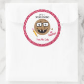 Smart Cookie Nerd Classroom Teacher Kinder Cute Ronde Sticker (Tas)