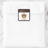 Smart Cookie Teacher Dank u Waardering Gift Vierkante Sticker (Tas)
