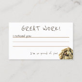 Smart Cookie Teacher Incentive Reward Kaart Visitekaartje (Achterkant)