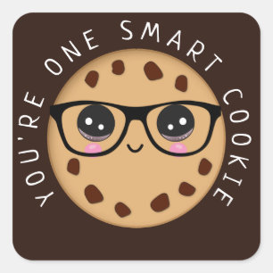 Smart Cookie Teacher Student Reward Award Vierkante Sticker