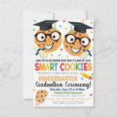 Smart Cookies thema Kinder Afstuderen uitnodiging (Voorkant)