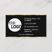 Smart Cream Yellow Gold met Logo Foto's Schoon Visitekaartje (Achterkant)