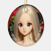 Smart Doll Melody eerste kerstfoto Keramische Orn Keramisch Ornament (Links)