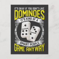 Smart Domino Player Quote Board Gambler