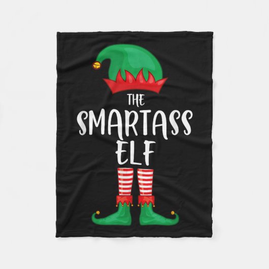 Smart Elf Christmas Party Matching Family Group Pa Fleece Deken (Voorkant)
