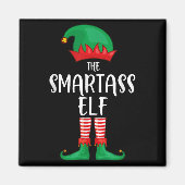Smart Elf Christmas Party Matching Family Group Pa Magneet (Voorkant)