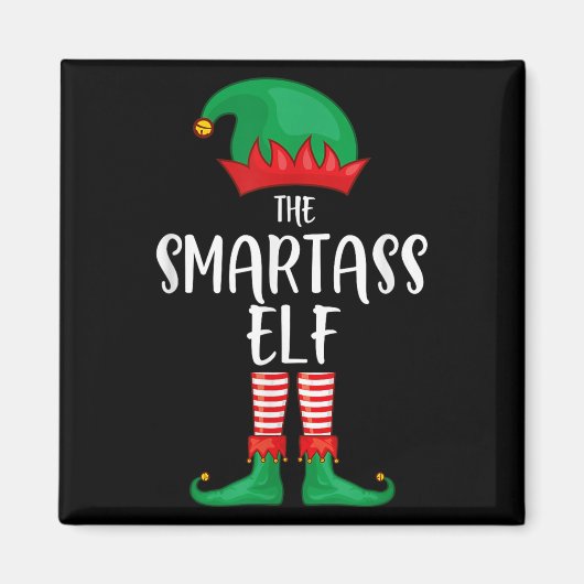 Smart Elf Christmas Party Matching Family Group Pa Magneet (Voorkant)
